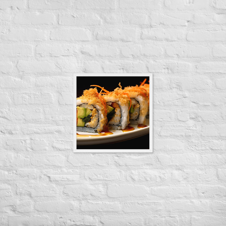 Tempura Roll Framed poster 🤤 from Yumify.AI