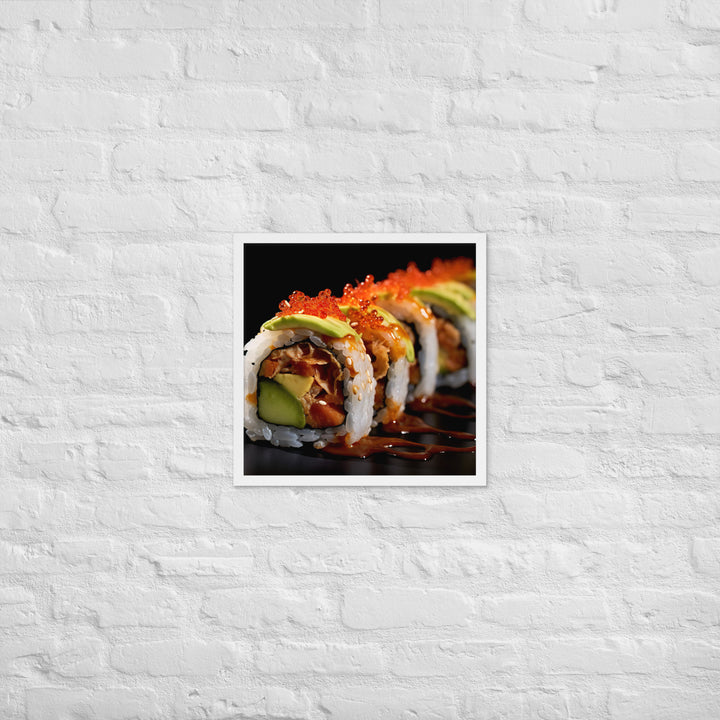 Spicy Tuna Roll Framed poster 🤤 from Yumify.AI