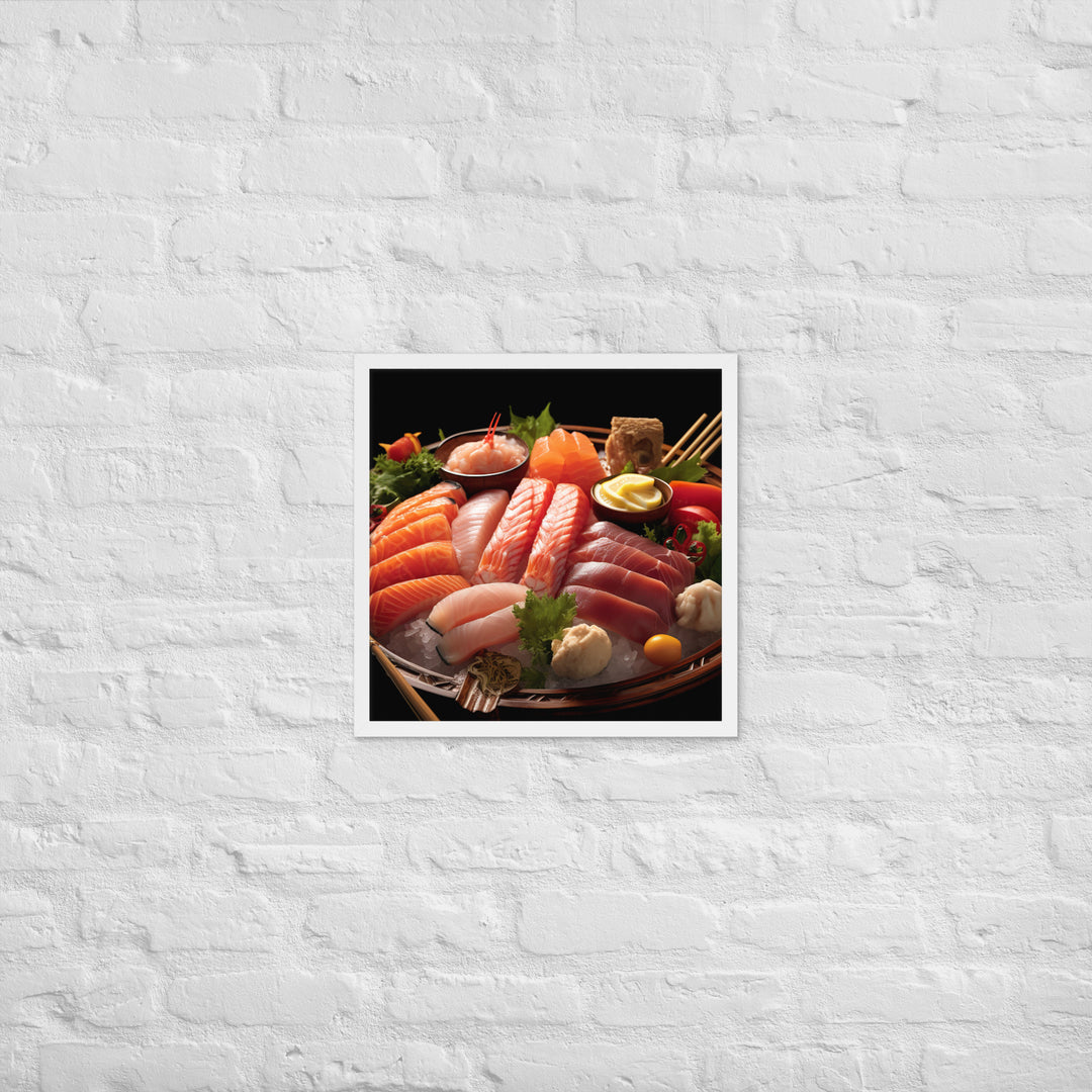 Sashimi Framed poster 🤤 from Yumify.AI