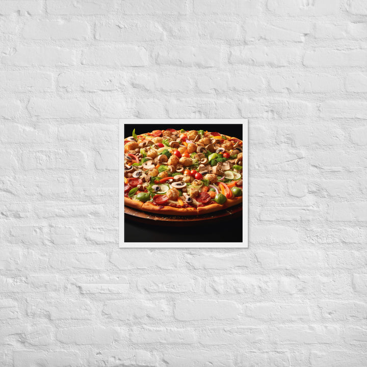 Supreme Pizza Framed poster 🤤 from Yumify.AI