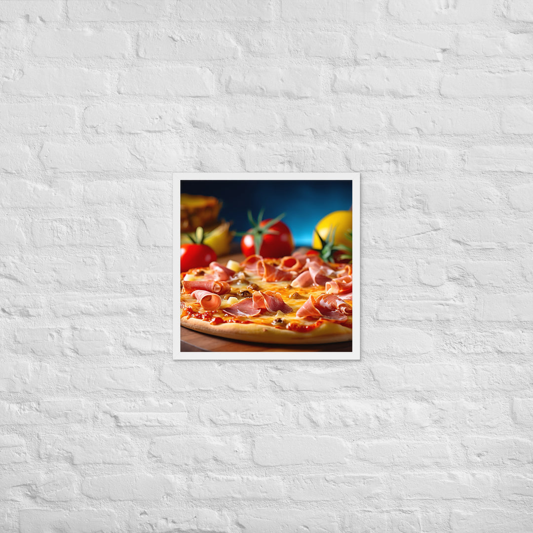 Hawaiian Pizza Framed poster 🤤 from Yumify.AI