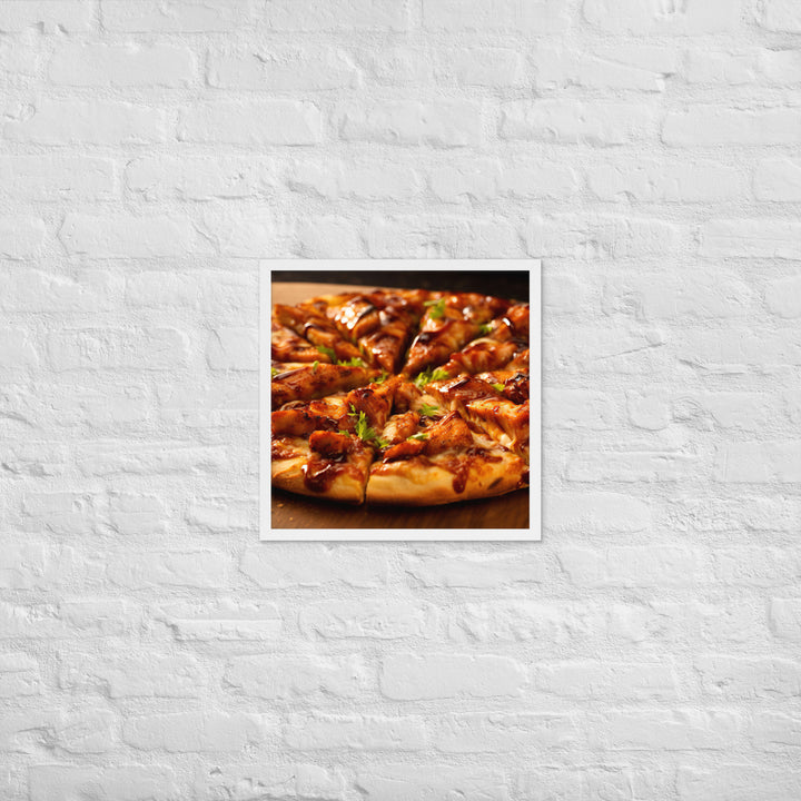 BBQ Chicken Pizza Framed poster 🤤 from Yumify.AI