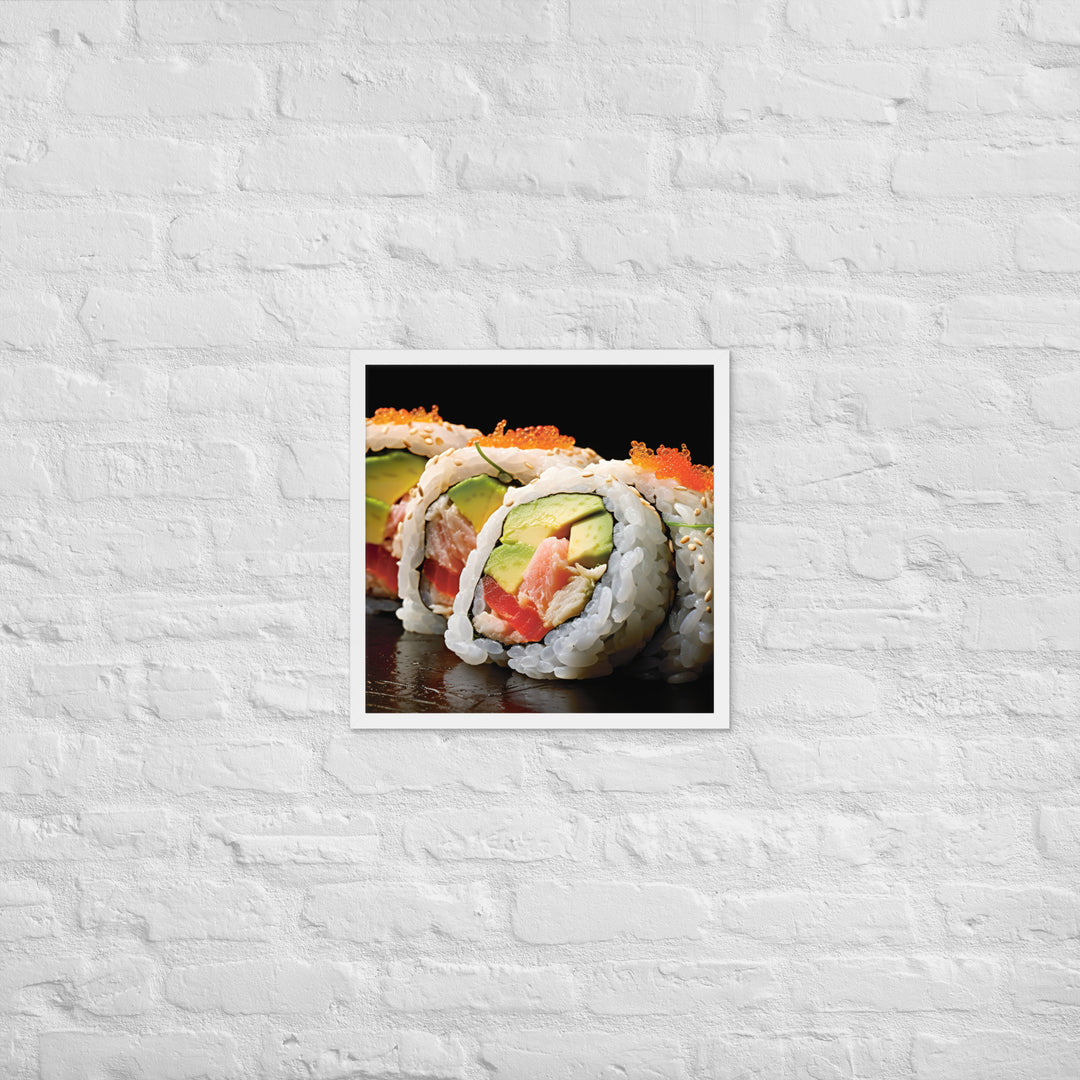 California Roll Framed poster 🤤 from Yumify.AI