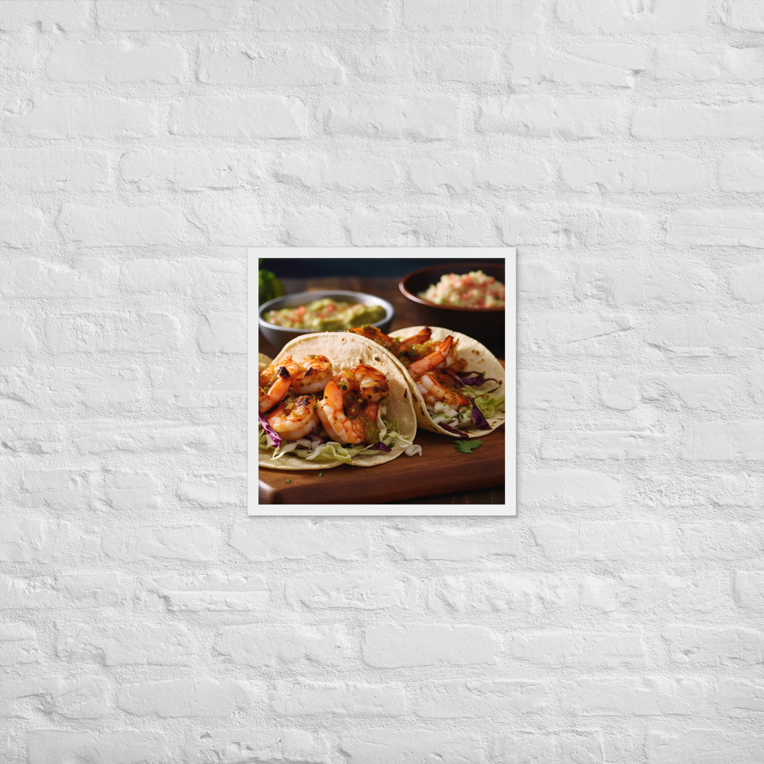 Shrimp Tacos Framed poster 🤤 from Yumify.AI