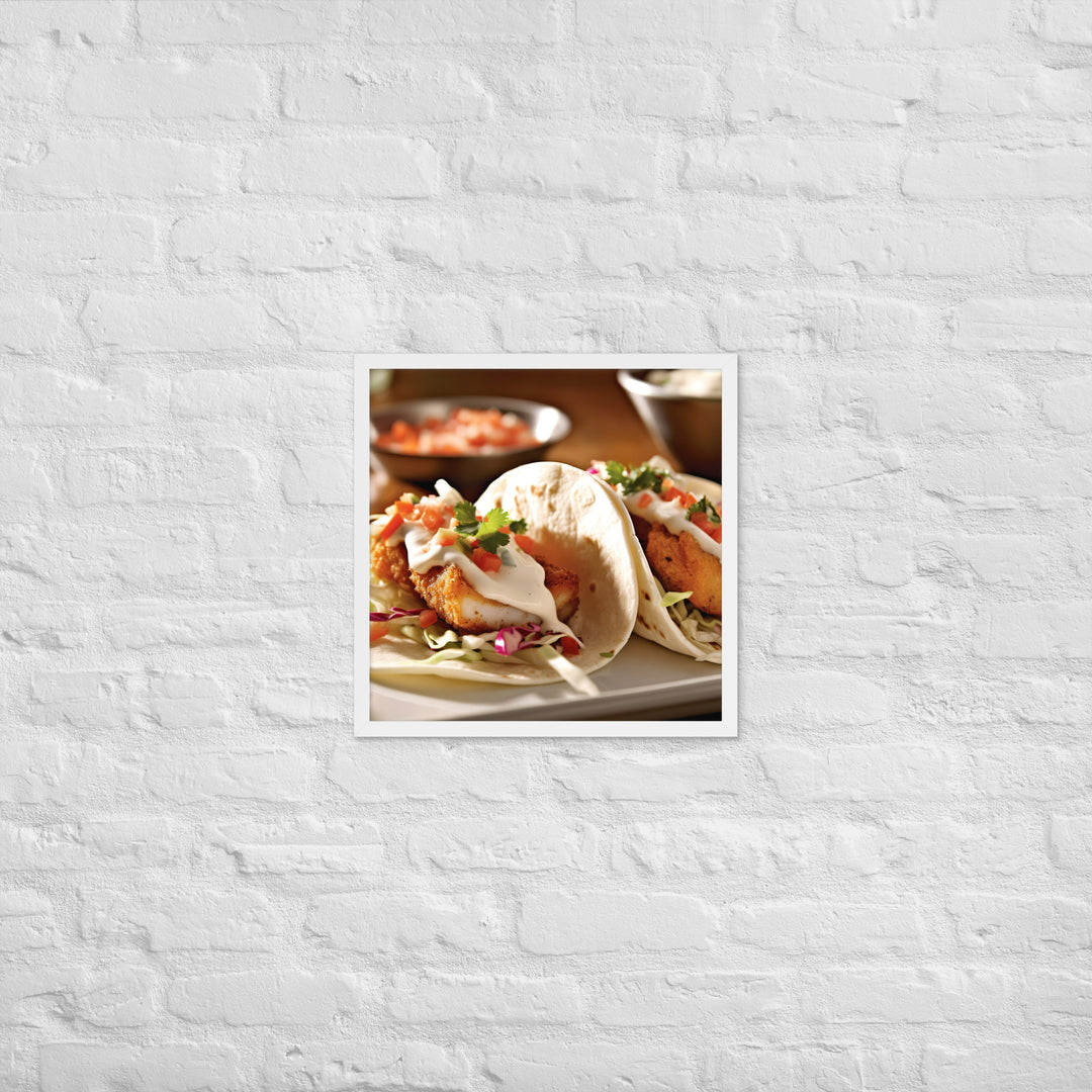 Fish Tacos Framed poster 🤤 from Yumify.AI