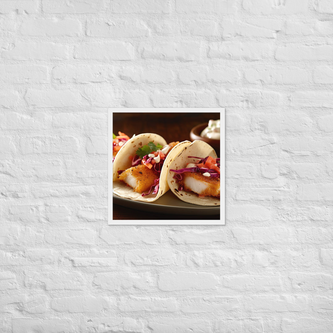 Fish Tacos Framed poster 🤤 from Yumify.AI