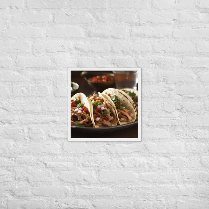 Carnitas Tacos Framed poster 🤤 from Yumify.AI