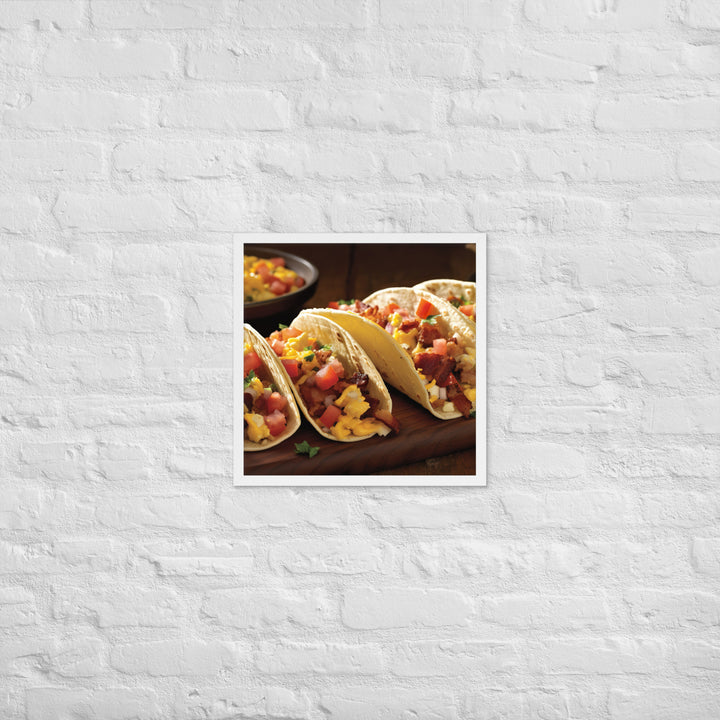 Breakfast Tacos Framed poster 🤤 from Yumify.AI