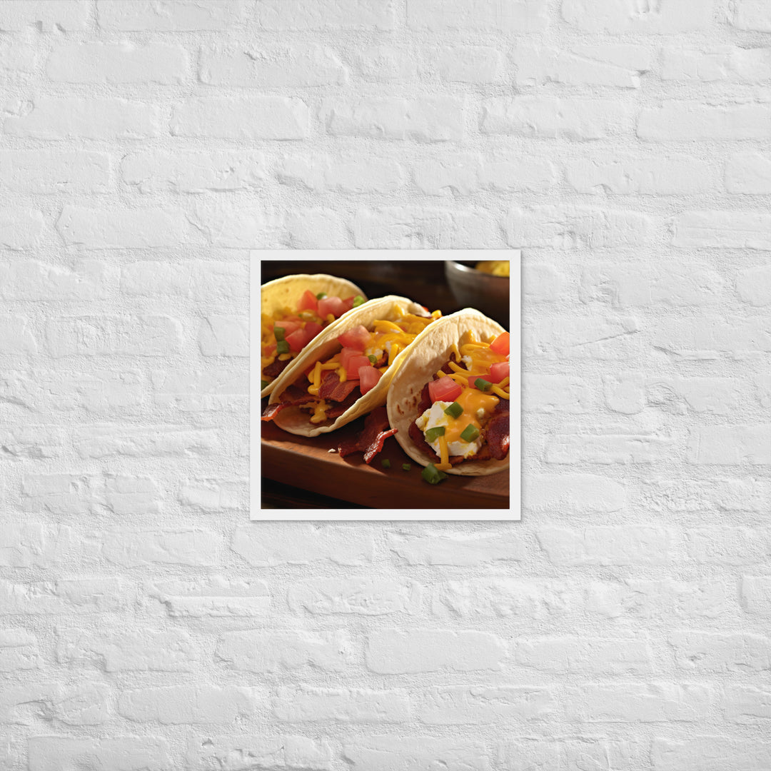 Breakfast Tacos Framed poster 🤤 from Yumify.AI