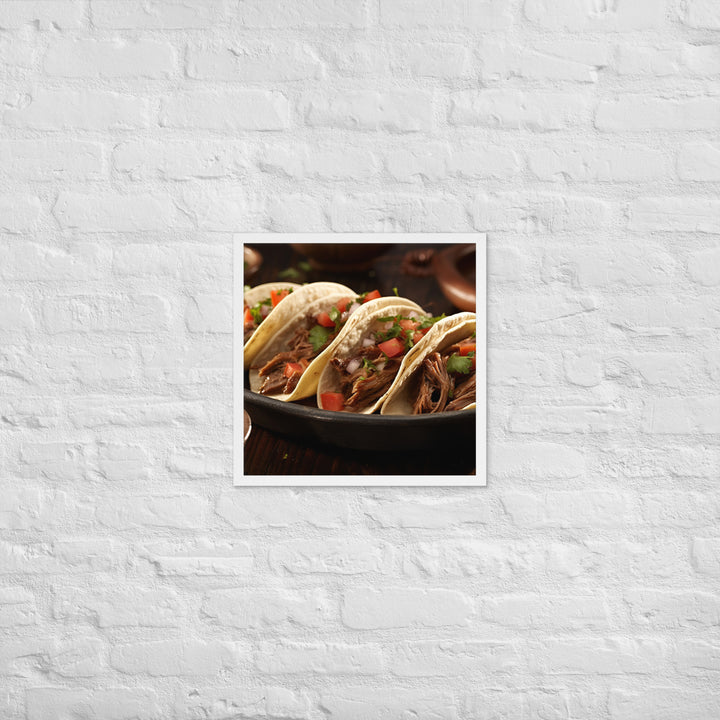 Barbacoa Tacos Framed poster 🤤 from Yumify.AI