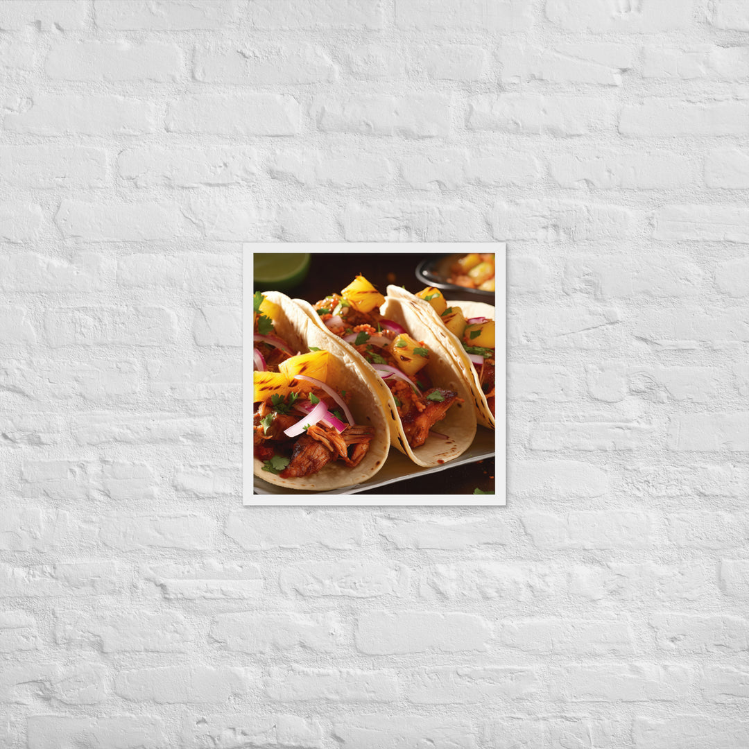 Al Pastor Tacos Framed poster 🤤 from Yumify.AI