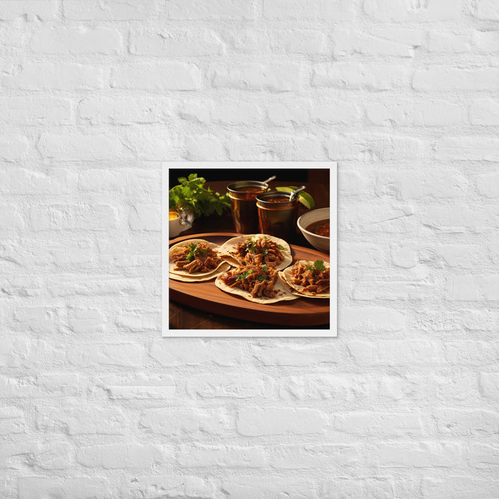 Birria Tacos Framed poster 🤤 from Yumify.AI