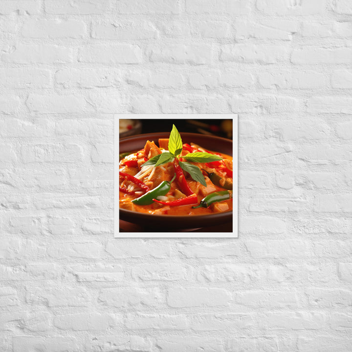 Thai Red Curry Framed poster 🤤 from Yumify.AI