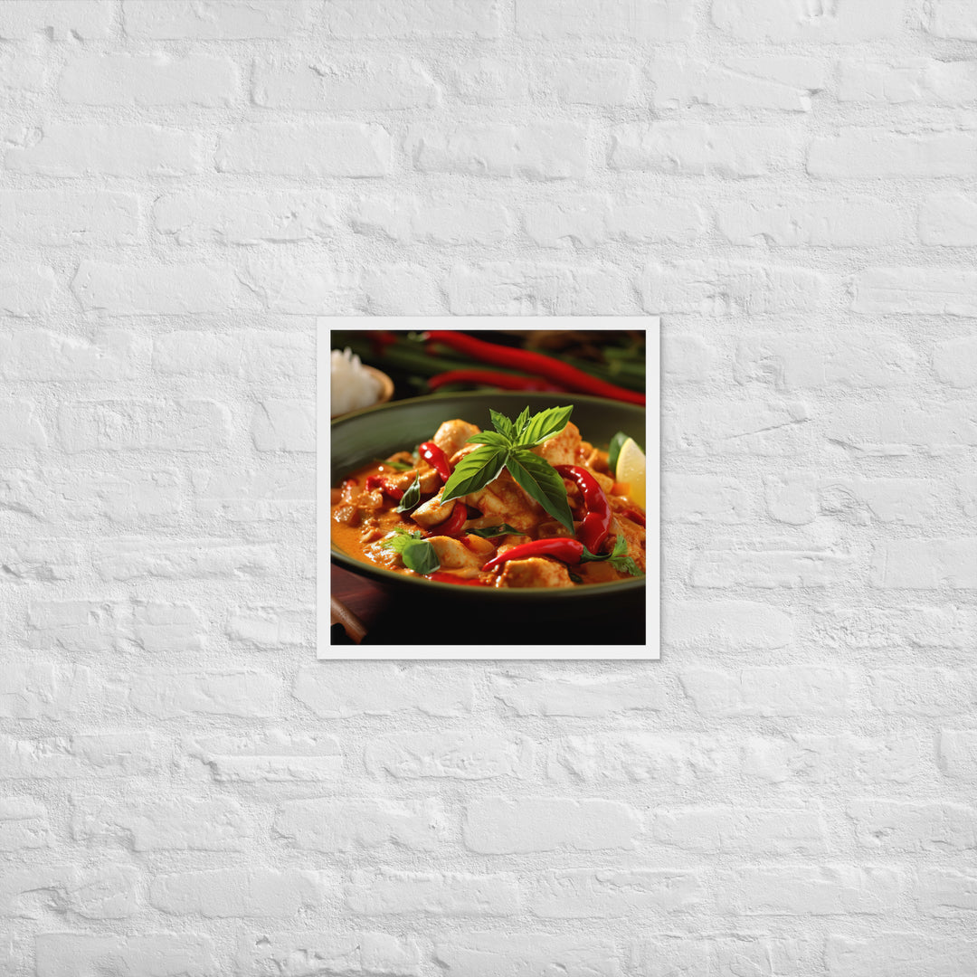 Thai Red Curry Framed poster 🤤 from Yumify.AI