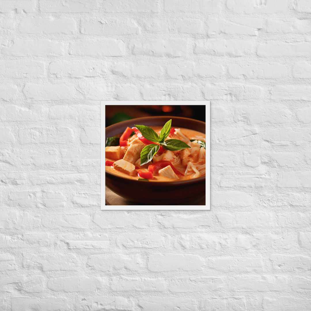 Thai Red Curry Framed poster 🤤 from Yumify.AI