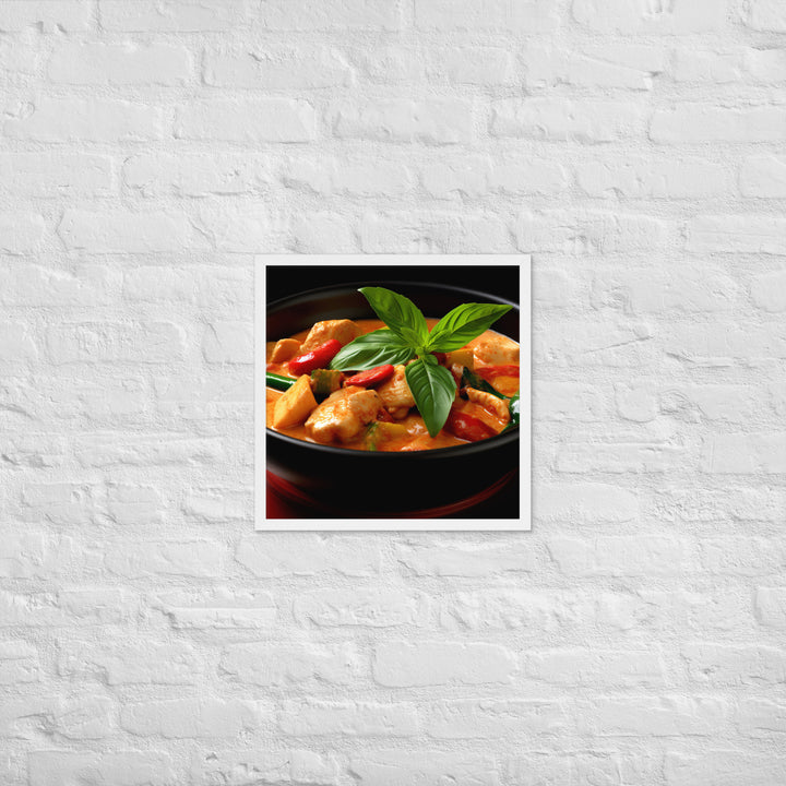 Thai Red Curry Framed poster 🤤 from Yumify.AI