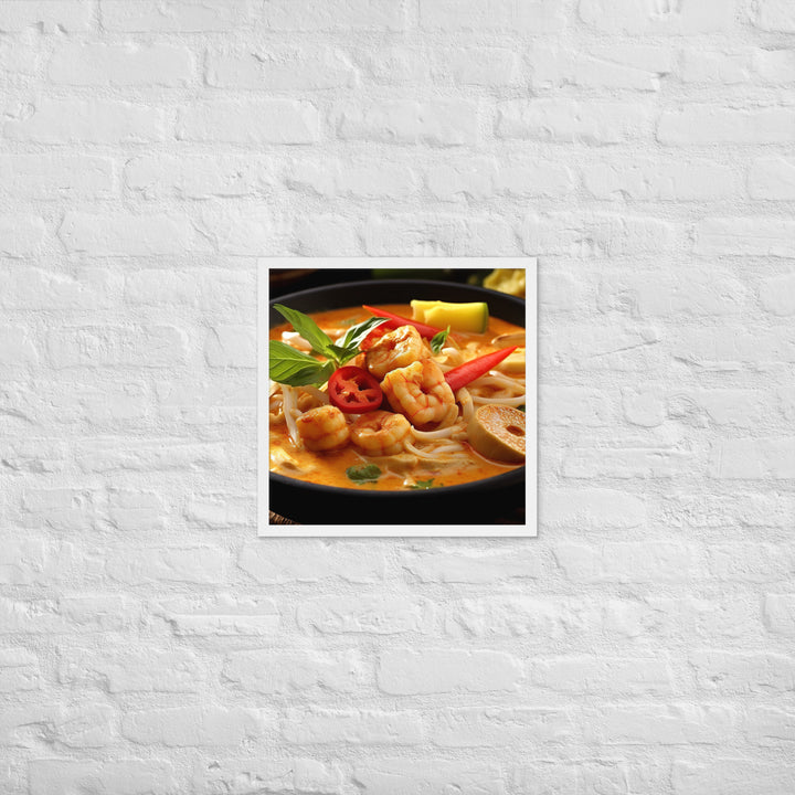 Malaysian Laksa Curry Framed poster 🤤 from Yumify.AI