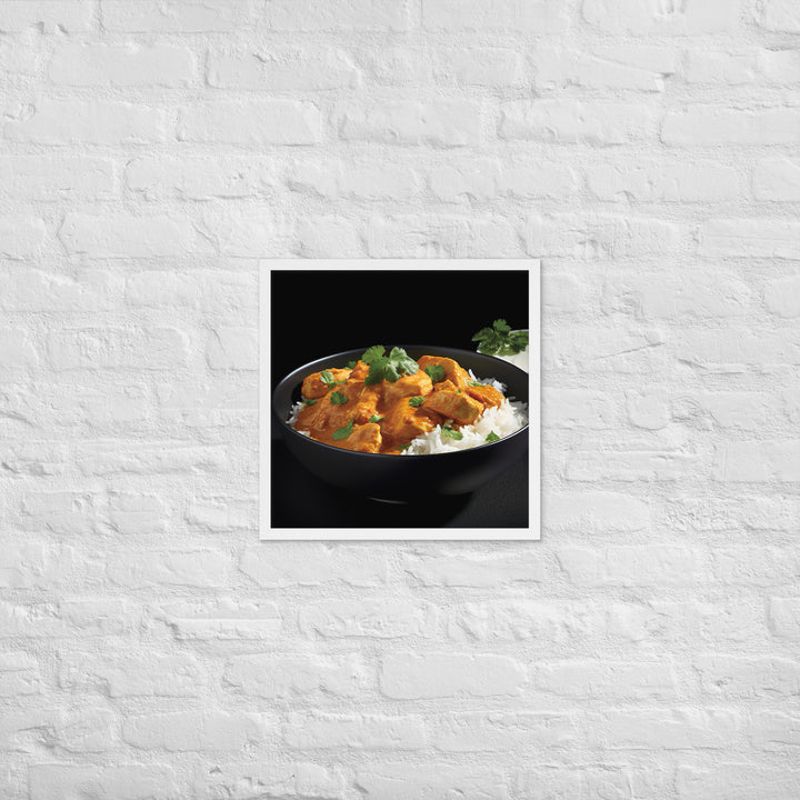 Indian Butter Chicken Curry Framed poster 🤤 from Yumify.AI