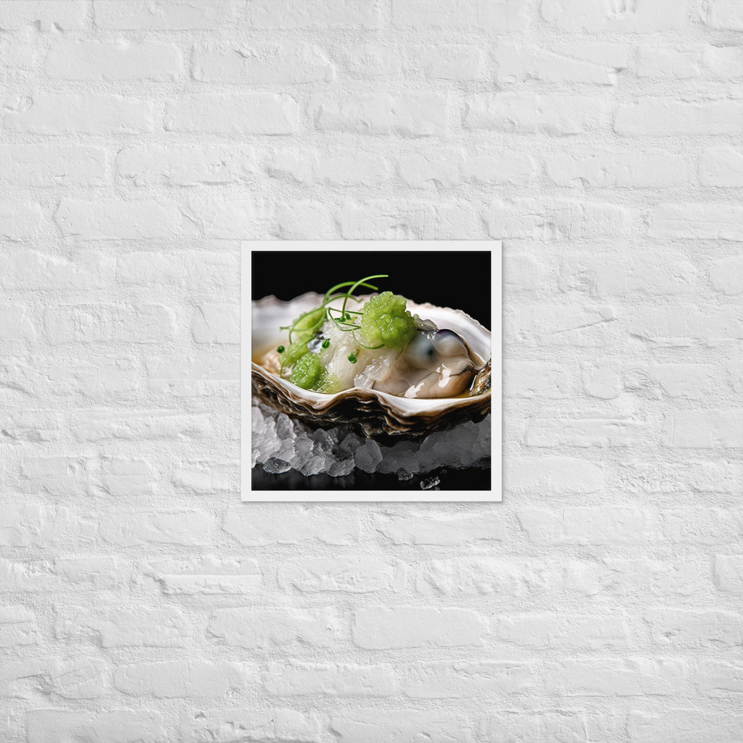 Kumamoto Oyster Framed poster 🤤 from Yumify.AI