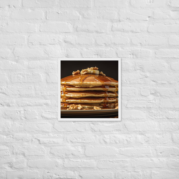 Oatmeal Pancakes Framed poster 🤤 from Yumify.AI