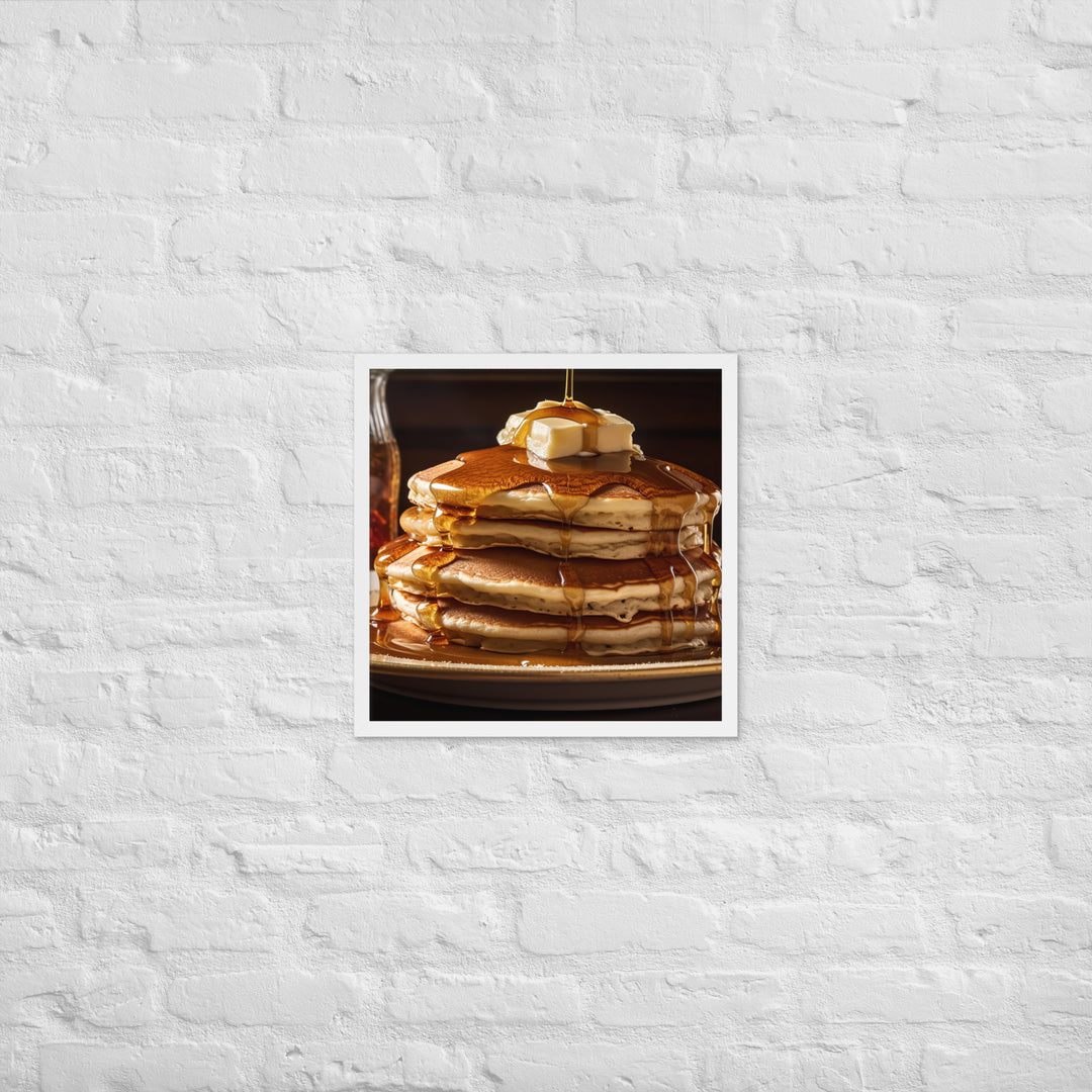 Classic Pancakes Framed poster 🤤 from Yumify.AI