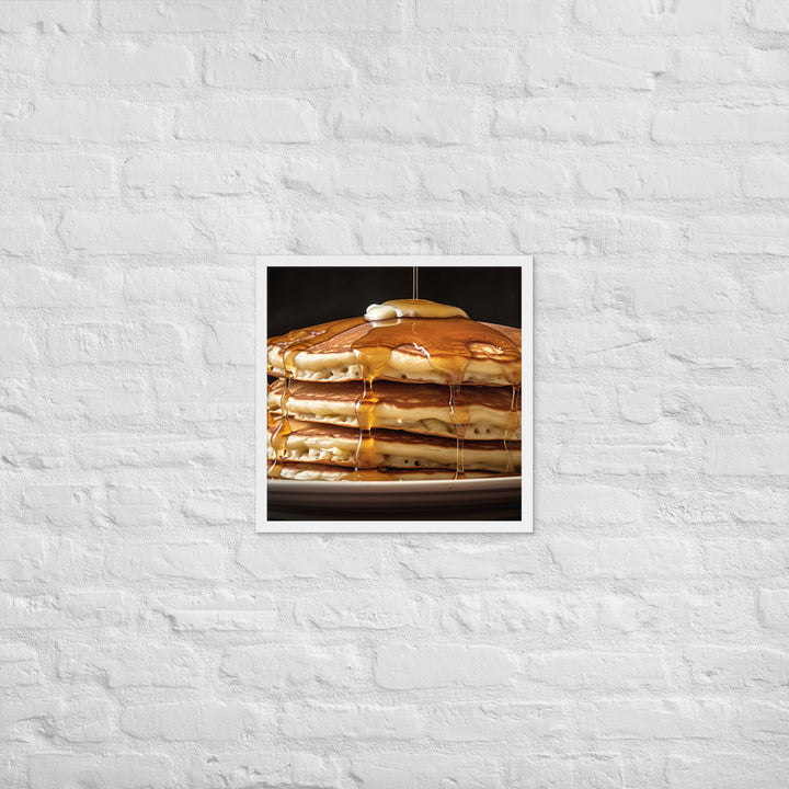 Classic Pancakes Framed poster 🤤 from Yumify.AI