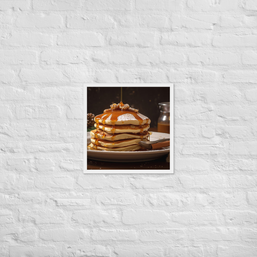 Cinnamon Pancakes Framed poster 🤤 from Yumify.AI