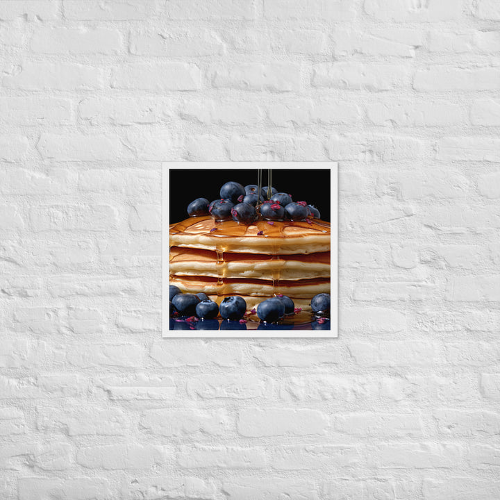 Blueberry Pancakes Framed poster 🤤 from Yumify.AI