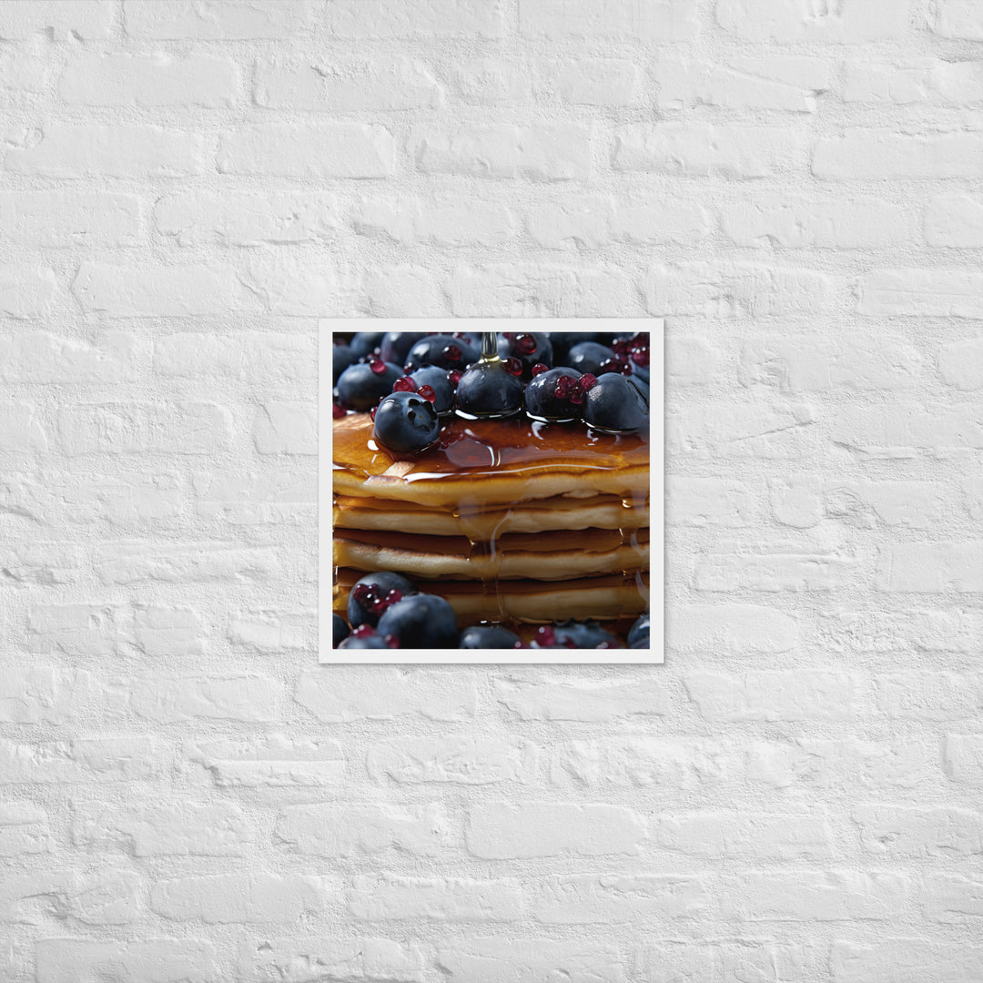 Blueberry Pancakes Framed poster 🤤 from Yumify.AI