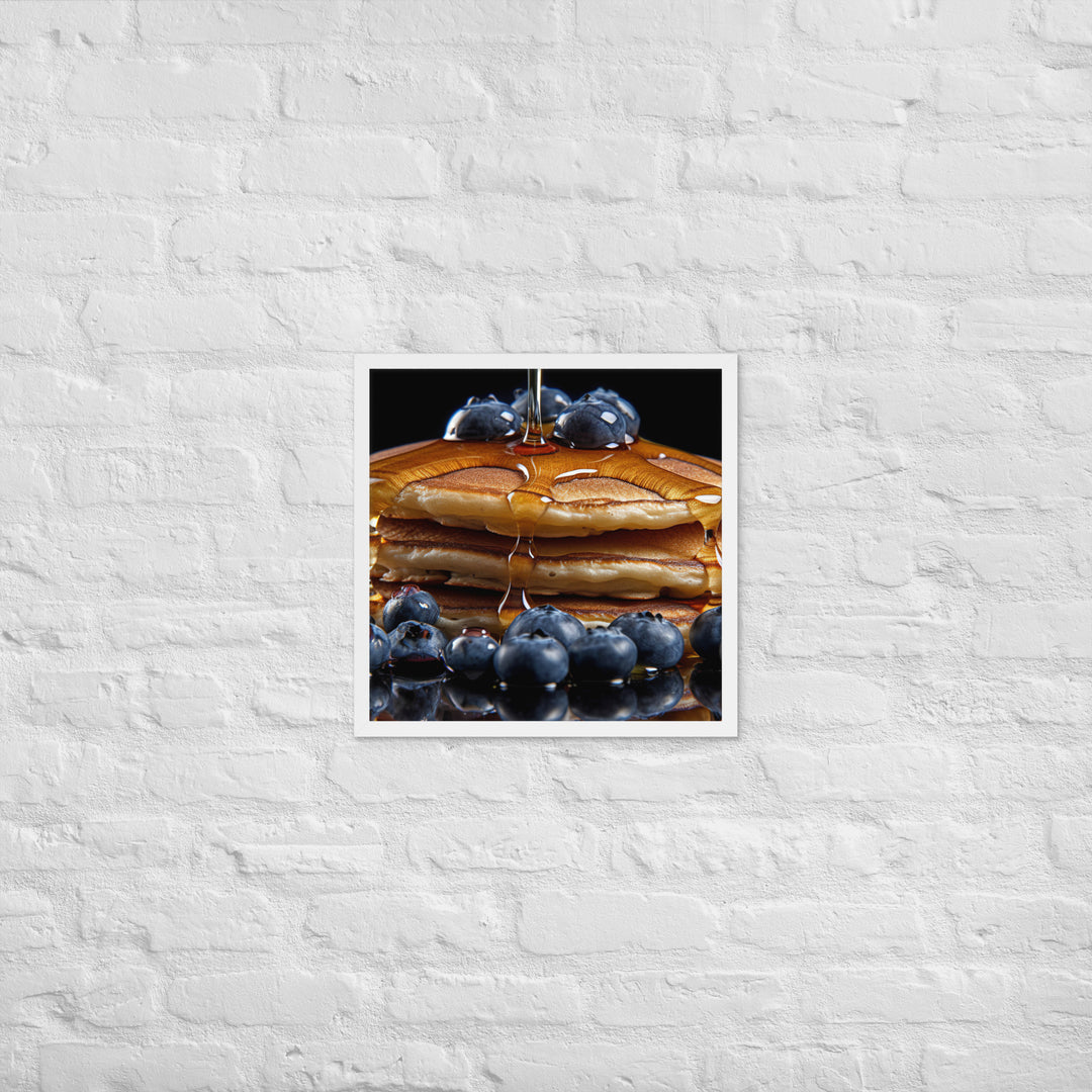 Blueberry Pancakes Framed poster 🤤 from Yumify.AI