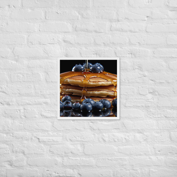 Blueberry Pancakes Framed poster 🤤 from Yumify.AI