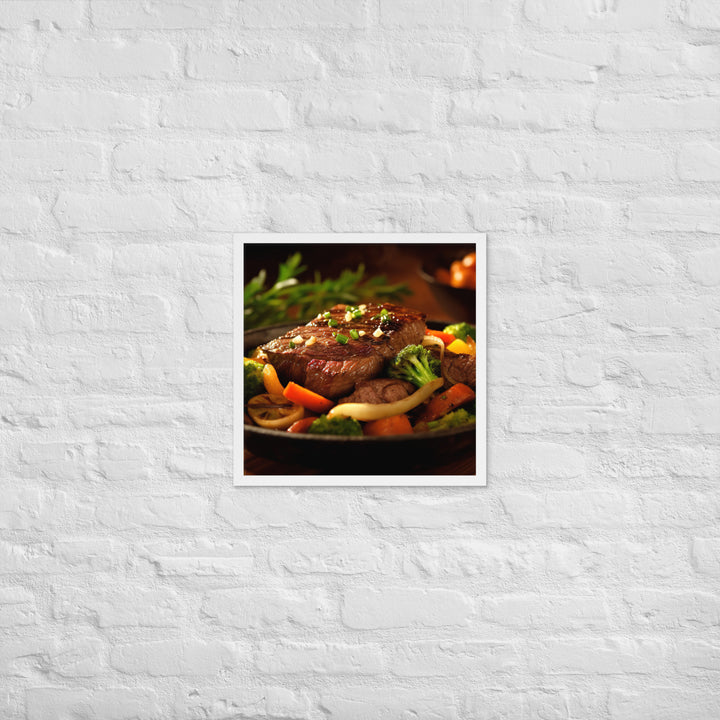 Sirloin Steak Framed poster 🤤 from Yumify.AI