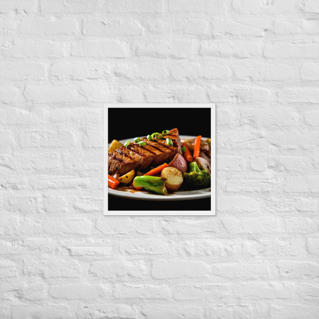 Sirloin Steak Framed poster 🤤 from Yumify.AI