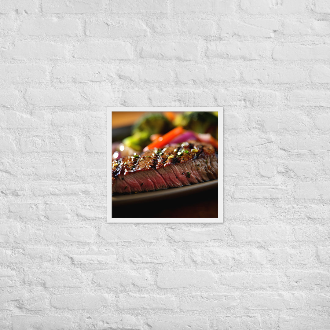 Sirloin Steak Framed poster 🤤 from Yumify.AI