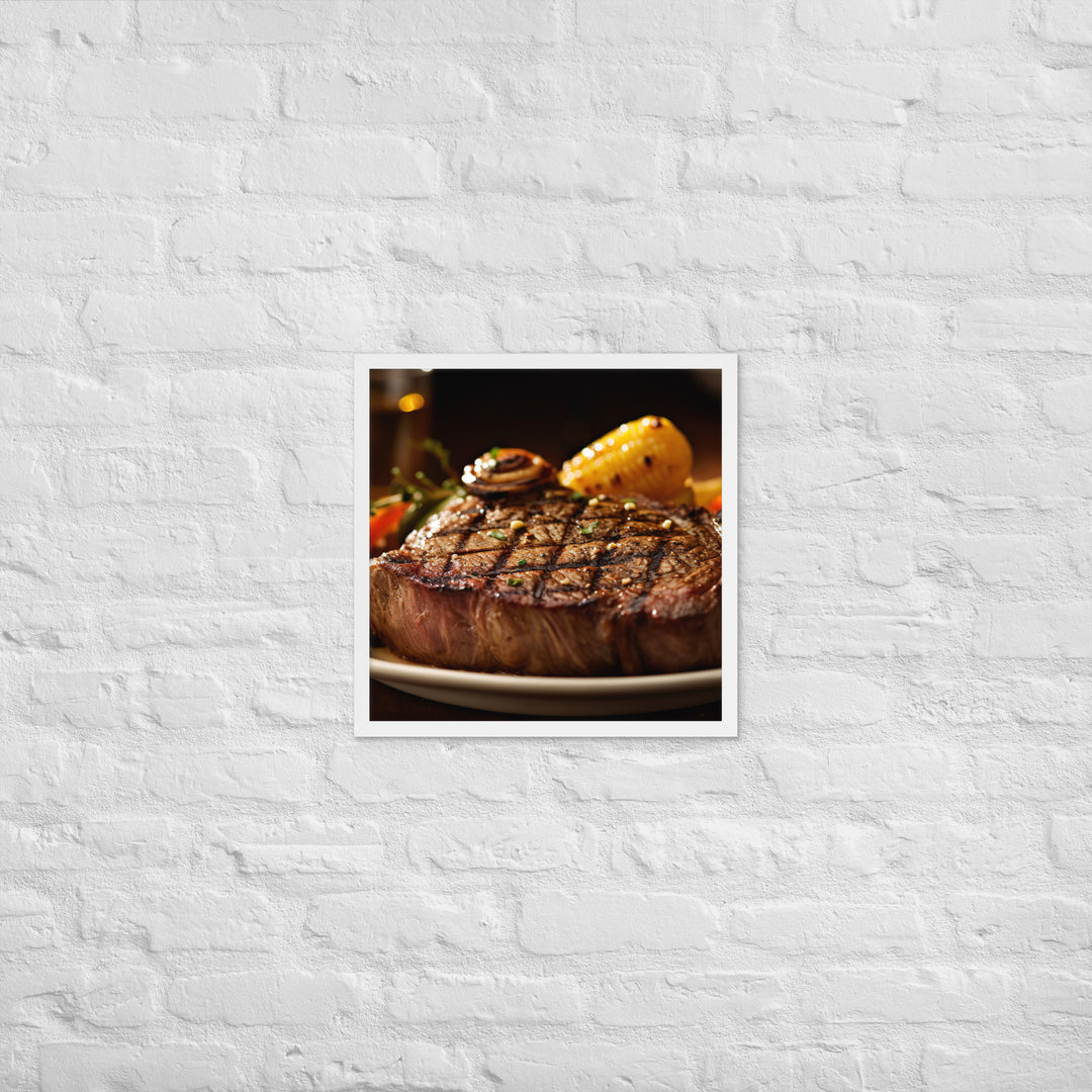 Ribeye Steak Framed poster 🤤 from Yumify.AI