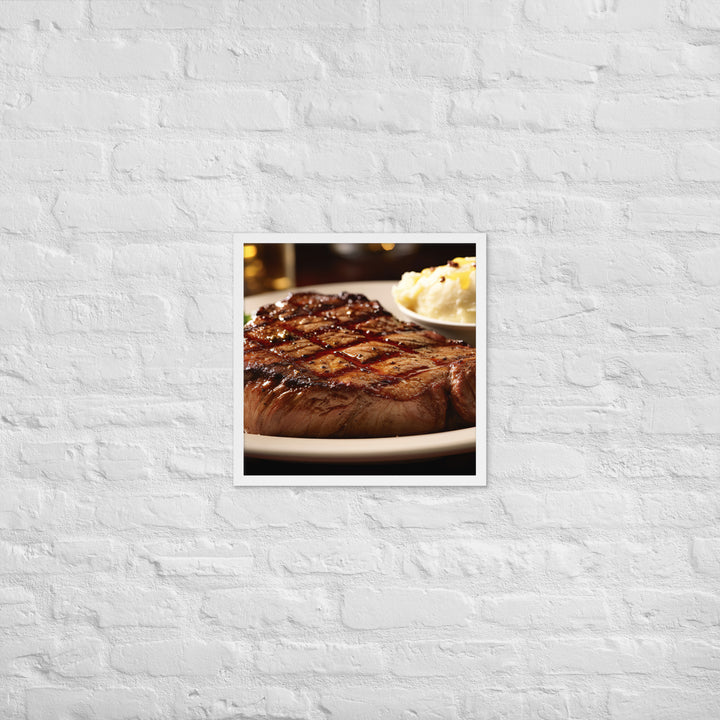 Porter house Steak Framed poster 🤤 from Yumify.AI