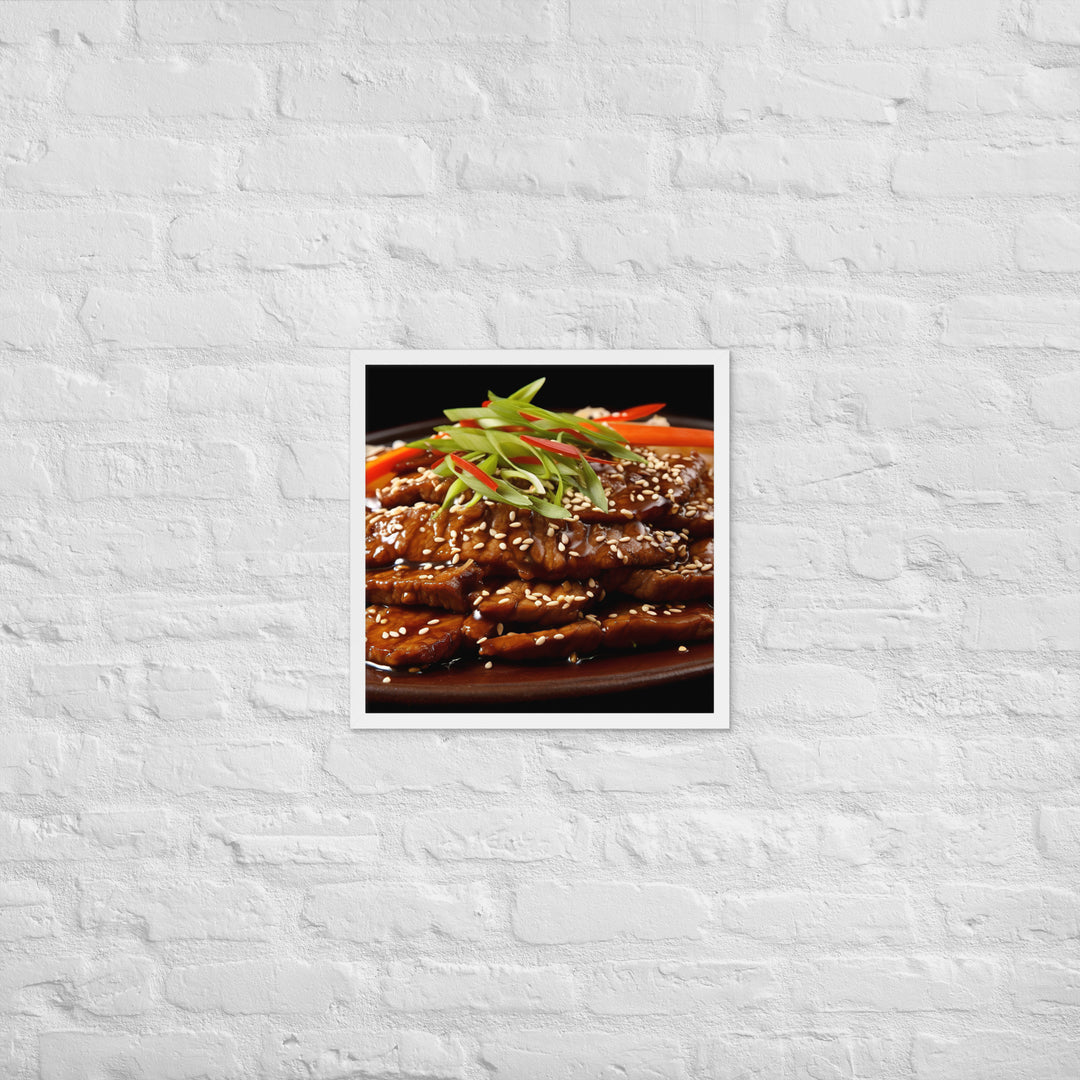 Korean Bulgogi Framed poster 🤤 from Yumify.AI