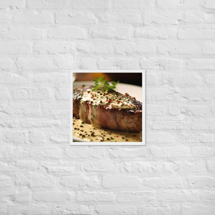 French Steak au Poivre Framed poster 🤤 from Yumify.AI