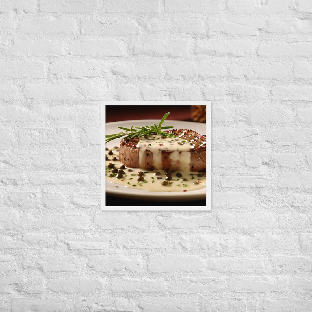 French Steak au Poivre Framed poster 🤤 from Yumify.AI