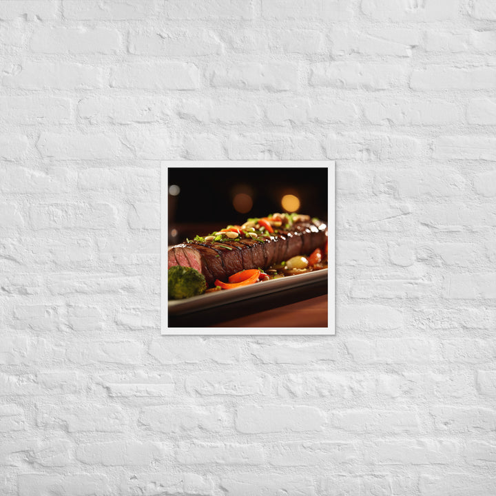 Flat Iron Steak Framed poster 🤤 from Yumify.AI