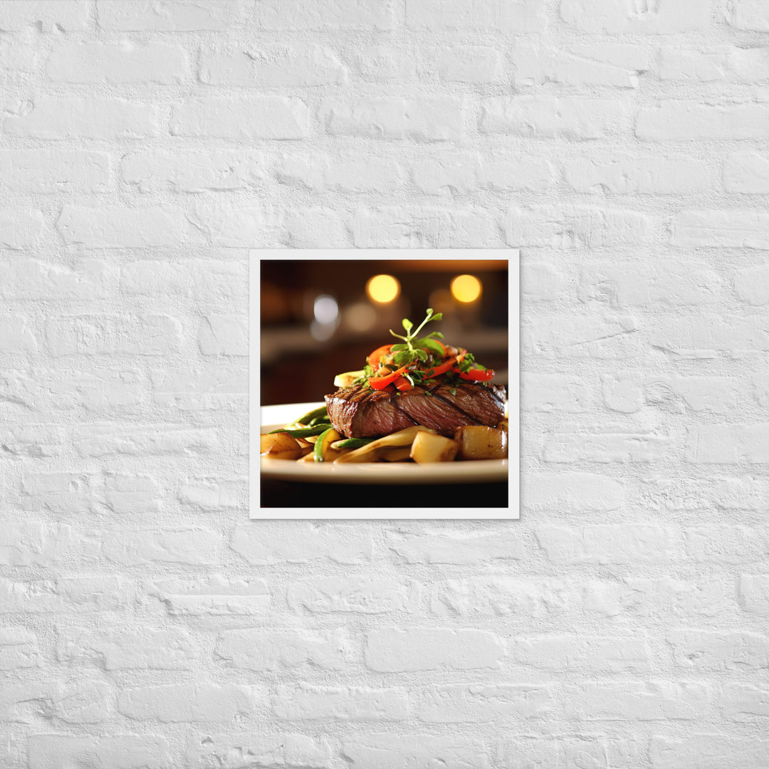 Flat Iron Steak Framed poster 🤤 from Yumify.AI