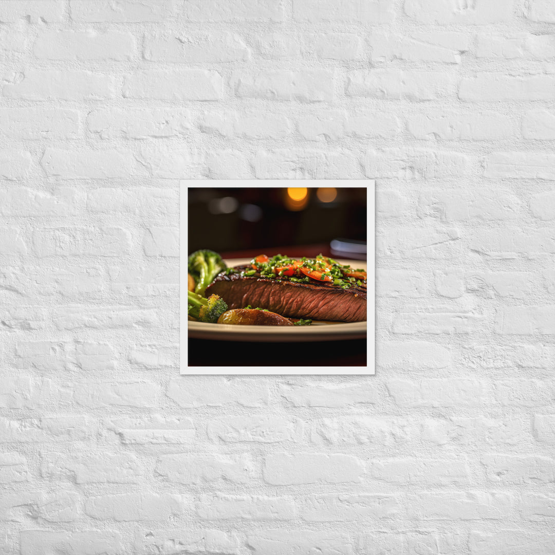 Flat Iron Steak Framed poster 🤤 from Yumify.AI