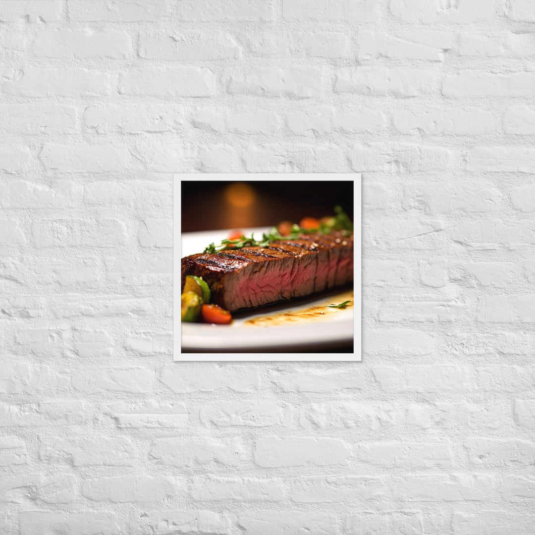 Flat Iron Steak Framed poster 🤤 from Yumify.AI