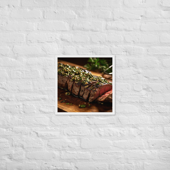 Flank Steak Framed poster 🤤 from Yumify.AI