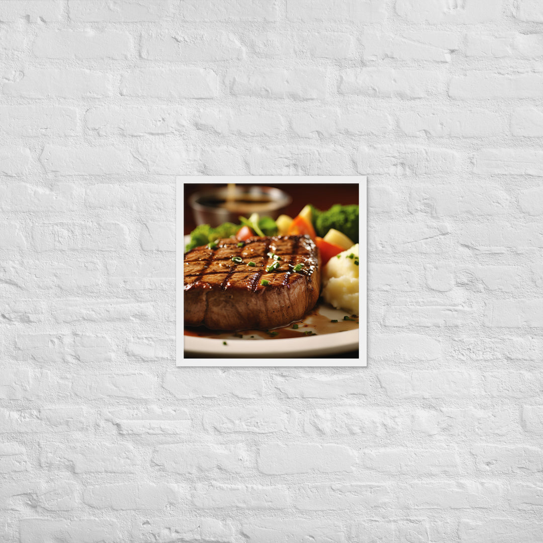 American style Steak Framed poster 🤤 from Yumify.AI