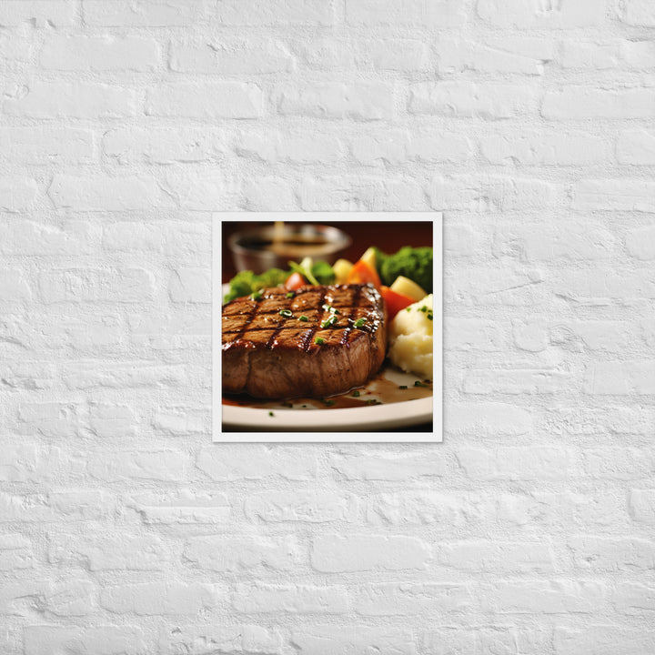 American style Steak Framed poster 🤤 from Yumify.AI