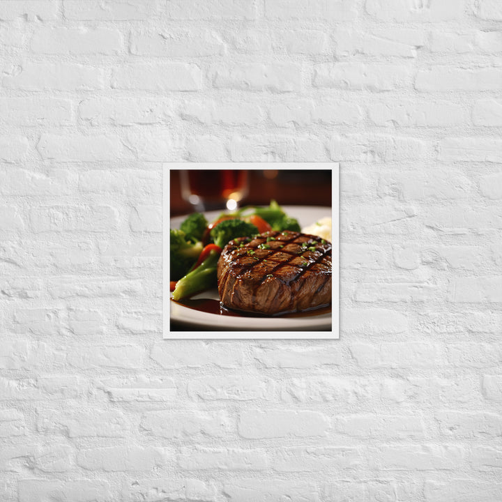 American style Steak Framed poster 🤤 from Yumify.AI