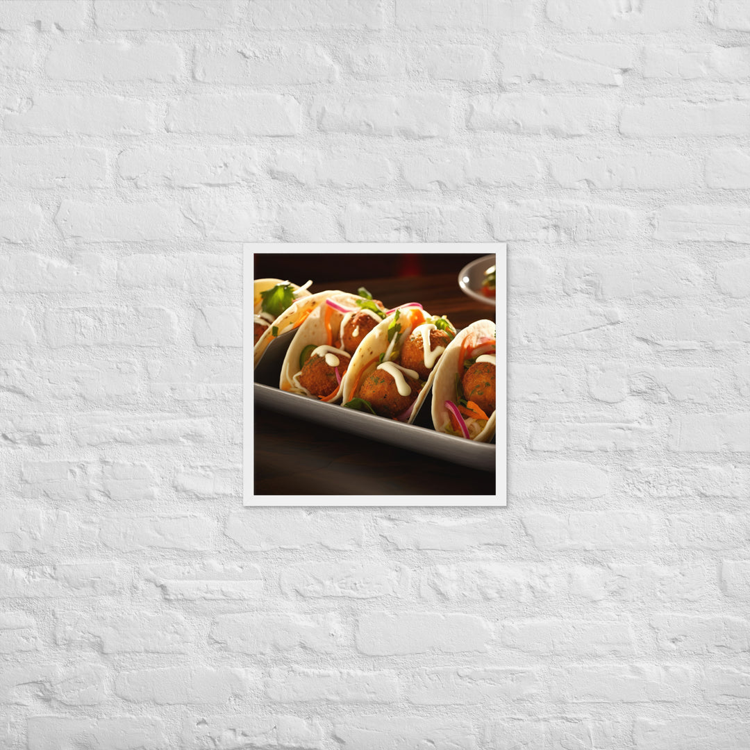 Falafel Tacos Framed poster 🤤 from Yumify.AI