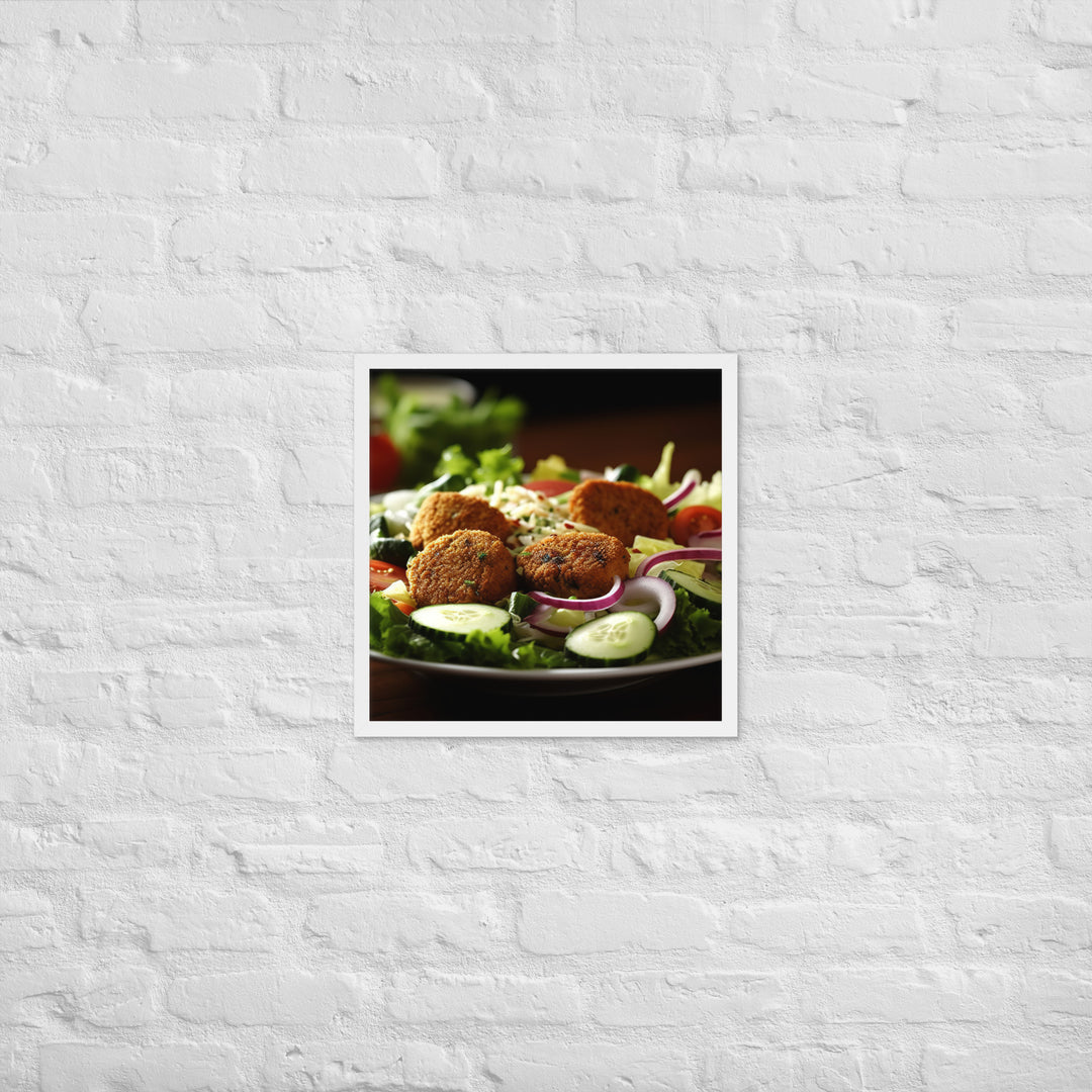 Falafel Salad Framed poster 🤤 from Yumify.AI