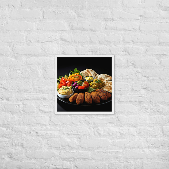 Falafel Platter Framed poster 🤤 from Yumify.AI